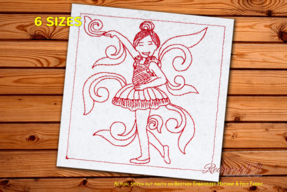 Ballerina Tutu Redwork Design Review
