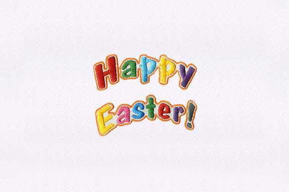 Colorful Happy Easter Embroidery Review