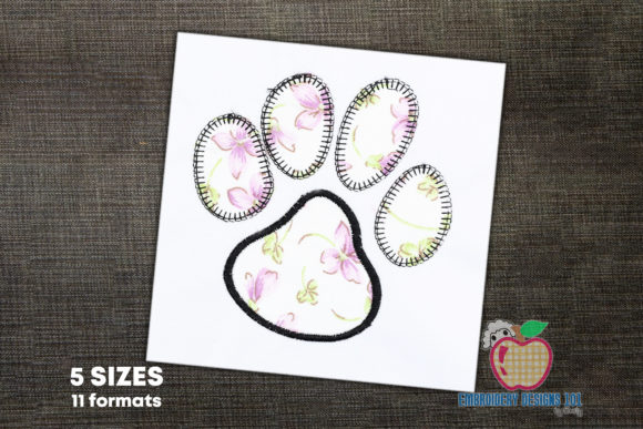 Dog Paw Print Applique Design Review