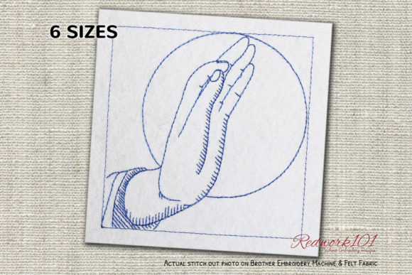 Lord Buddha Hand Mudra Embroidery Design Review