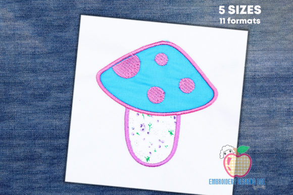 Pink Mushroom Embroidery Review