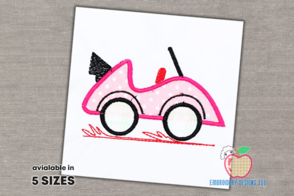 Race Cars Applique Review for Craft Fairs