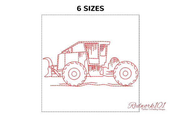 Skidder Tractor Embroidery Review for Etsy Sellers