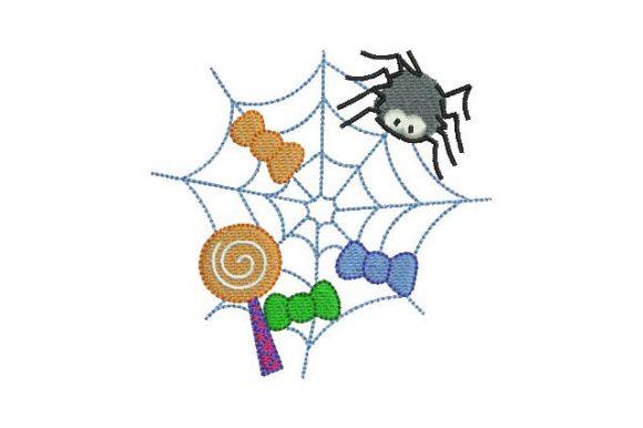 Spider Web with Candies Embroidery Review